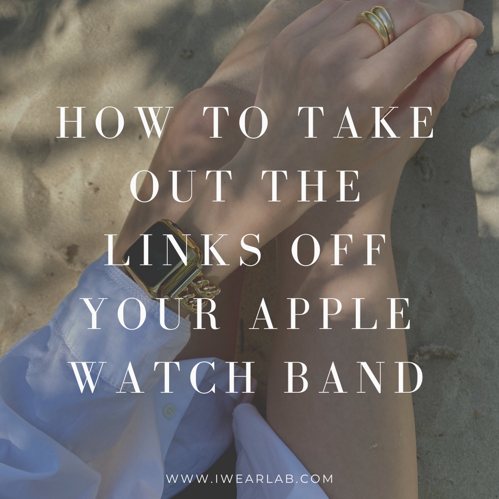 How to take links out best sale of an apple watch band