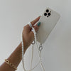 iPhone Case With Pearls Lanyard