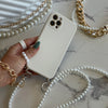 iPhone Case With Pearls Lanyard