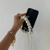 iPhone Case With 2 Pearls Bracelets