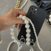 iPhone Case With 2 Pearls Bracelets