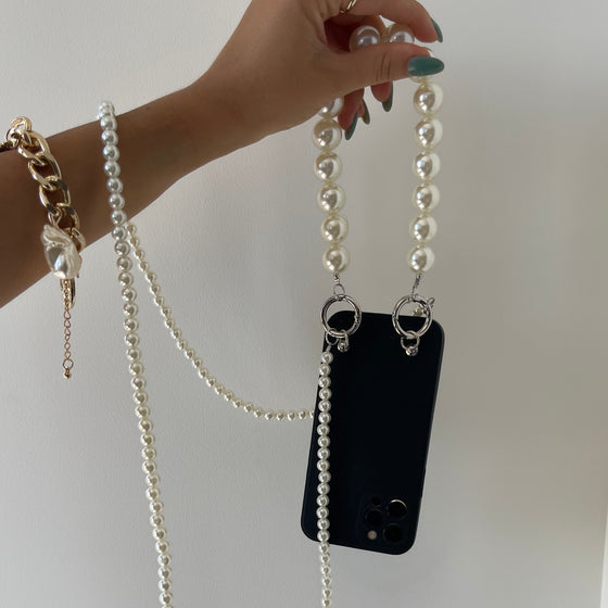 iPhone Case With 2 Pearls Bracelets