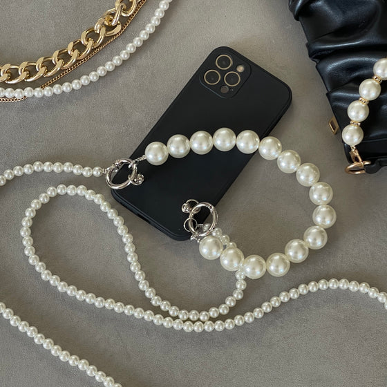 iPhone Case With 2 Pearls Bracelets