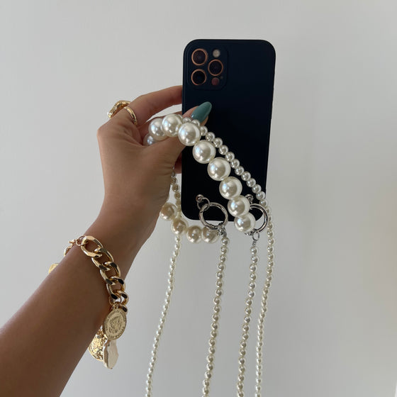 iPhone Case With 2 Pearls Bracelets